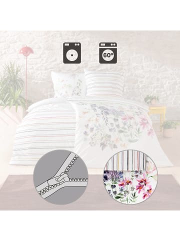 Estella Mako-Satin Wendebettwäsche in bunt