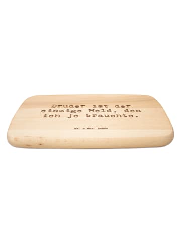 Mr. & Mrs. Panda holz schneidbrett Spruch Bruder Held mit Spruch in Transparent