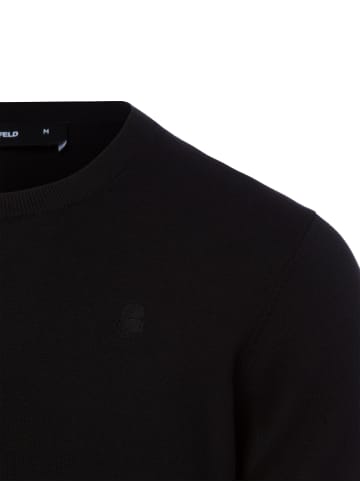 Karl Lagerfeld Strickshirt in schwarz - 0001