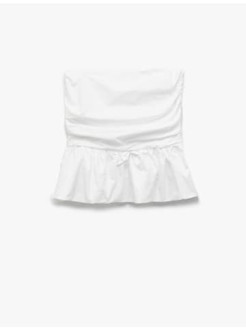 KOTON BLUSE SS in Weiß