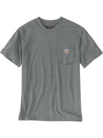 CARHARTT T-Shirt "Irvine Relaxed 3D Logo T-Shirt" in Grau