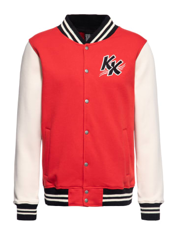 King Kerosin King Kerosin College Sweatjacke Street Rebel in rot