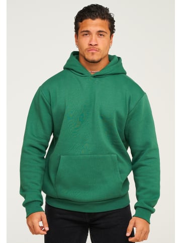 behype Kapuzenpullover - BHHOBART Basic Oversize Einfarbig in Green College