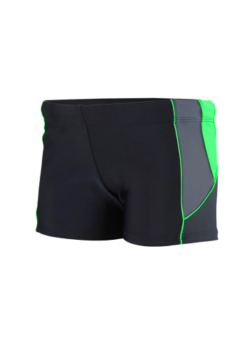 Aquarti Jungen Kurze Badehose mit Einsätzen Seitlich in grün