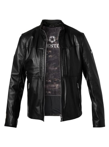 Milestone Kunstlederjacke für Damen in schwarz