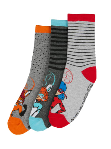 ONOMATO! 6er-Set: Socken Miraculous Lady Bug Rena Rouge BunnyX in Mehrfarbig