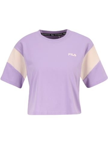 Fila Shirt "Temi Blocked Cropped Tee" in Lila