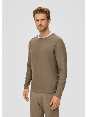s.Oliver Strickpullover langarm in Braun