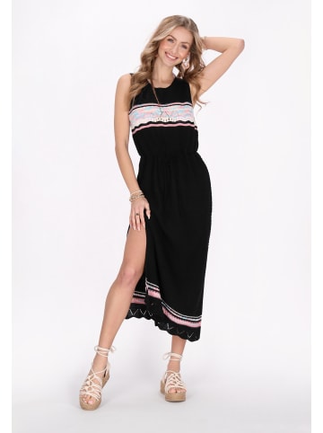 IZIA Women Dress in black multicolor