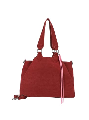 Fritzi aus Preußen Maia Suede Jacky Shopper Tasche 40 cm in ruby red