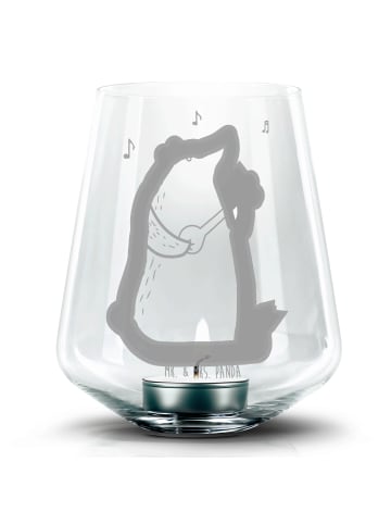 Mr. & Mrs. Panda Teelichthalter Bär Lied ohne Spruch in Transparent