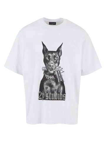 2Y Studios 2Y Studios Herren Doberman Oversize Tee in white