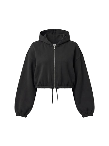 Urban Classics Fleece Zipthrough in black
