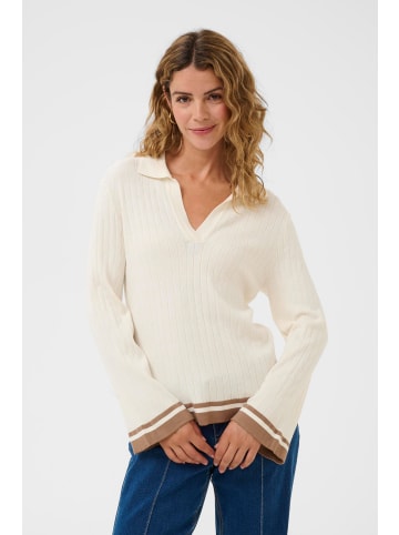 Cream Strickpullover CRVillea Regular fit in Whisper White