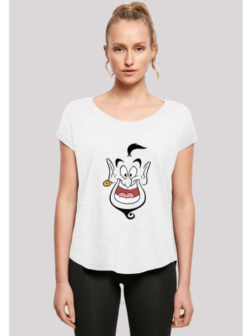 F4NT4STIC Long Cut T-Shirt Long Cut T-Shirt Disney Aladdin Genie Face in weiß