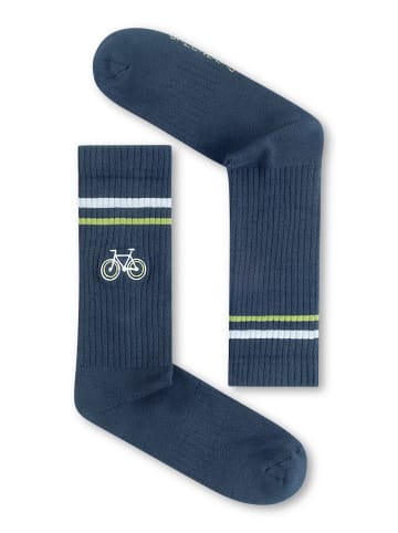 GreenBomb Tennis Socks Bike Loop 2 in Marineblau