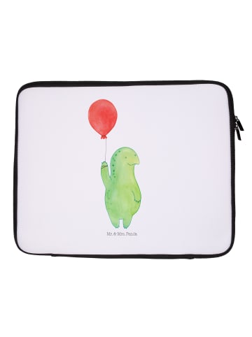 Mr. & Mrs. Panda Notebook Tasche Schildkröte Luftballon ohne Spruch in Weiß