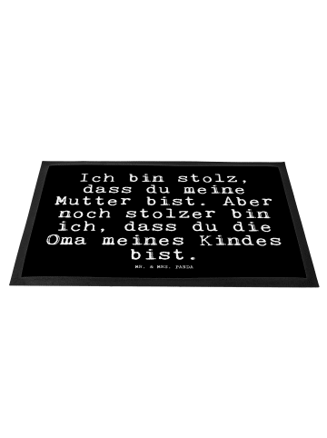 Mr. & Mrs. Panda Schmutzfangmatte Ich bin stolz, dass... mit Spruch in Schwarz