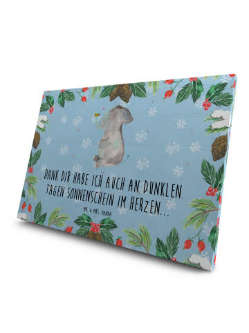 Mr. & Mrs. Panda Adventskalender Elefant Biene mit Spruch in Eisblau