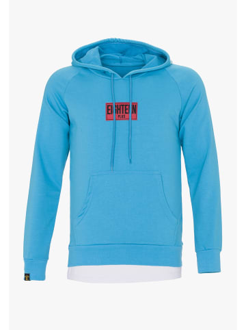 PLUS EIGHTEEN Herren Kapuzenpullover in Türkis