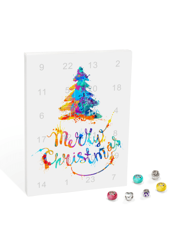 VALIOSA Mode-Schmuck Adventskalender Merry Christmas in Bunt