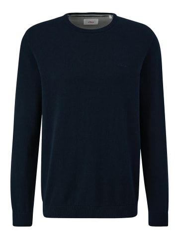 S. Oliver Pullover Basic in Dunkelblau