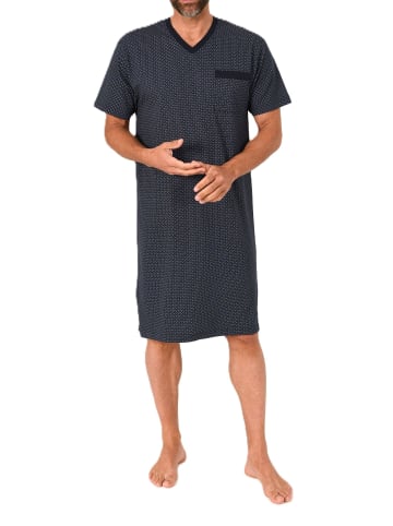 NORMANN Kurzarm Nachthemd Übergröße in marine