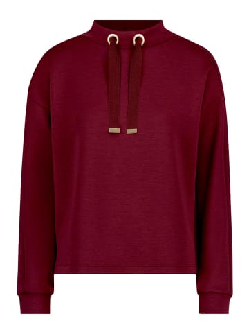 BETTY & CO Sweatshirt mit Stehkragen in Fall Burgundy