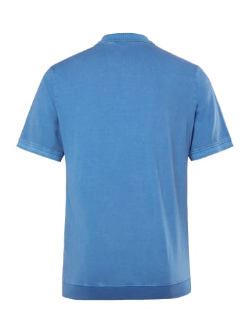 Men Plus Poloshirt in himmelblau