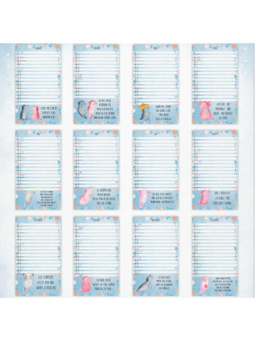 Mr. & Mrs. Panda Paarkalender 2026 Axolotl Collection mit Spruch in Weiß