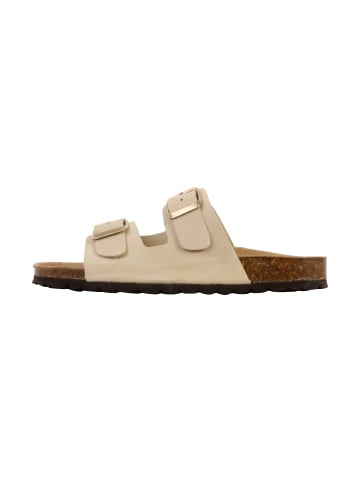 Divine Factory Leder-Pantoletten Noga Sierra Edge Beige