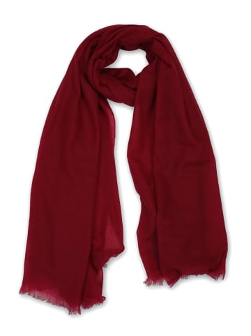 CASH-MERE.CH Bio Schal oversize in bordeaux