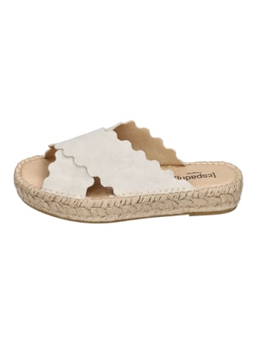 Espadrij l'orginale Pantoletten LYON CROISETTE VELOUR in natur