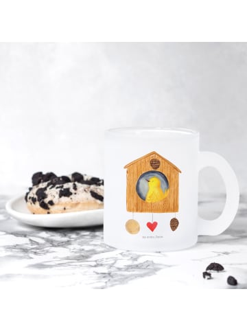 Mr. & Mrs. Panda Glas Vogelhaus Home ohne Spruch in Transparent