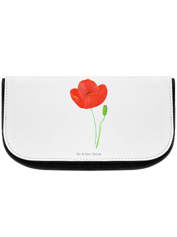 Mr. & Mrs. Panda Waschtasche Blume Mohnblume ohne Spruch in Weiß