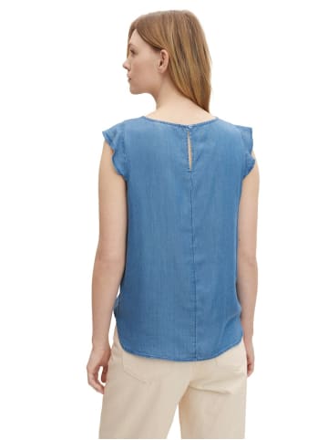 TOM TAILOR Denim Top SLEEVE in Blau