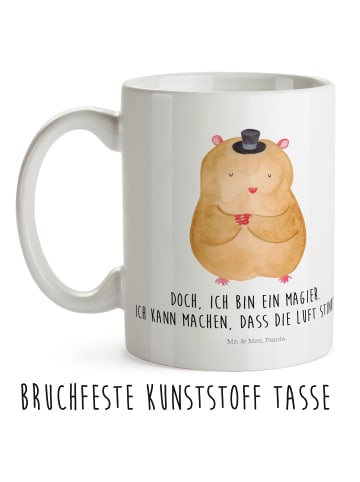 Mr. & Mrs. Panda Kinderbecher Hamster Hut mit Spruch in Weiß