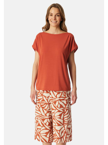 Schiesser Schlafanzug Selected Premium in Terracotta