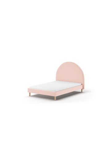 58 aufm Kessel POLSTERBETT Karlotta 147x132x212 aus Holzwerkstoff in Rosa