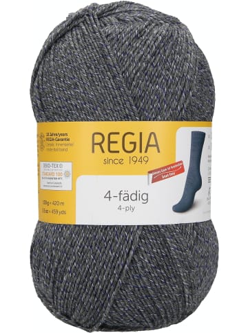 Regia Handstrickgarne 4-fädig Uni, 50g in Grey Mouliné