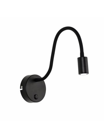 Licht-Erlebnisse Wandlampe EEK G (B)10 x (H)38 cm in Schwarz