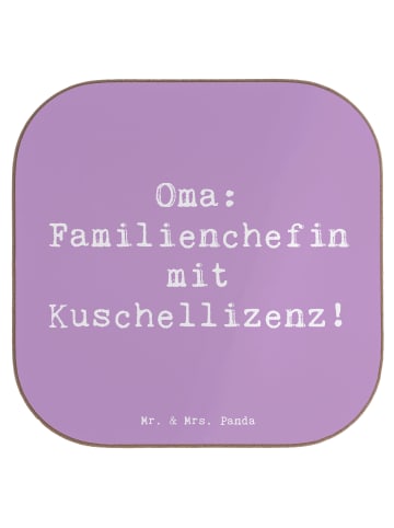 Mr. & Mrs. Panda Tischuntersetzer Spruch Oma Familienchefin mit ... in Lavendeltraum
