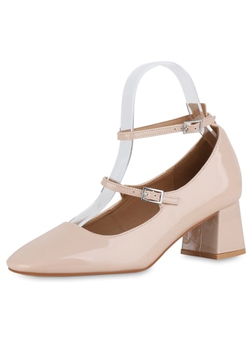 VAN HILL Mary Janes Ella in Beige