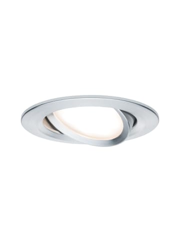 paulmann LED Einbaustrahler 1er-Set Nova Plus Coin schwenkb, rund, dimmbar in Alu -Ø84mm