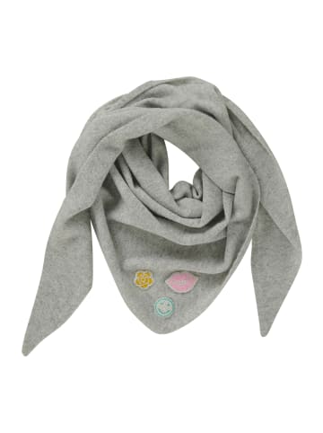 CARTOON Winterschal mit Applikation in Grau/Silber
