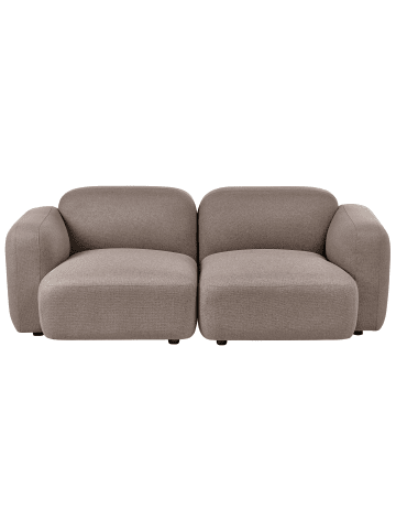 Beliani 3-Sitzer Sofa AFOSS in Beige/Schwarz - (W) 195 x (H) 71 x (L) 94 cm