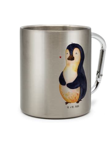 Mr. & Mrs. Panda Edelstahlbecher Pinguin Diät ohne Spruch in Silber