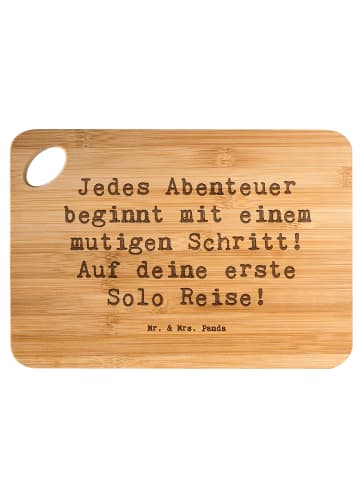 Mr. & Mrs. Panda Holzbrett Spruch Alleine Reisen Unternehmen mit... in Braun