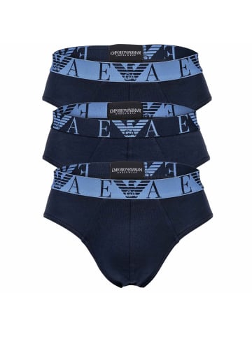 Emporio Armani Slip 3er Pack in Marine