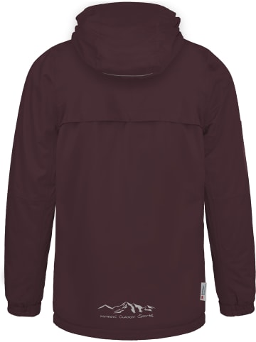 Normani Outdoor Sports Kinder Regenjacke mit Fleecefutter in Bordeaux